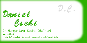 daniel csehi business card
